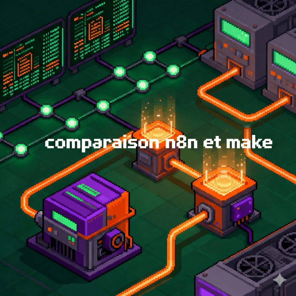 Illustration de l'article : Comparaison n8n vs Make : lequel choisir en 2026 ?